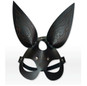 Маска черная кожаная Tatto Rabbit