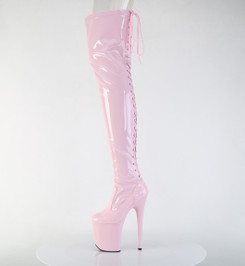 Ботфорты на платформе Pleaser розовые FLAM3850/BP/M