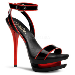 Босоножки на шпильке Pleaser красные BL631-2/B-R/M