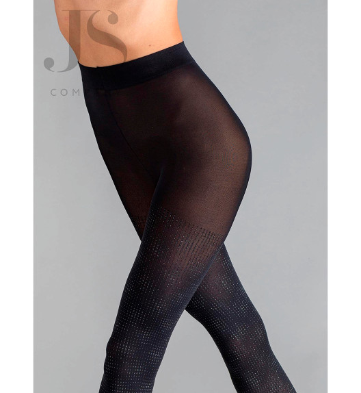 Колготки черные SILVER GLOSS 02 Gatta