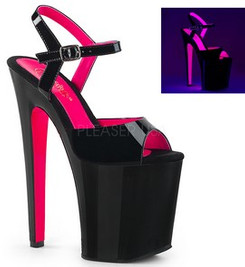 Стрипы Pleaser черные XTM809TT/B-HP/M