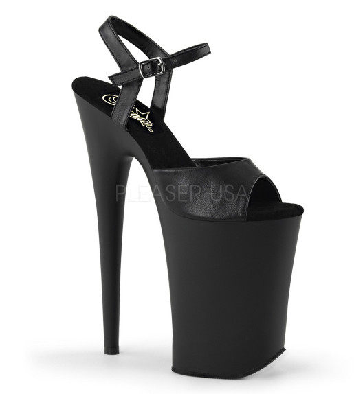 Босоножки Pleaser черные INF909/BPU/M