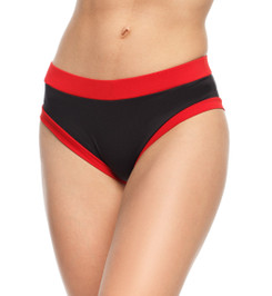 Шорты черные с красным Basic