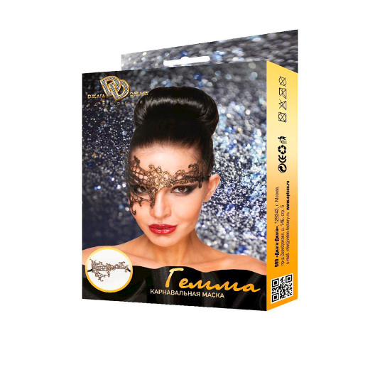 Маска золотая "Гемма"