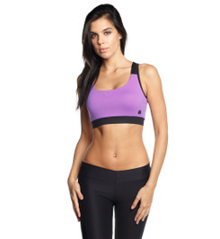 Топ спортивный фиолетовый с черным Crossback Star