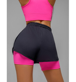 Шорты черные с розовым Gymnast I-Style