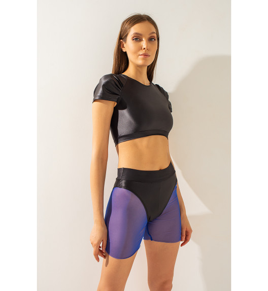 Шорты синие сетка Shark