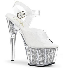 Босоножки Pleaser со стразами ADO708SRS/C/S