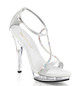 Туфли Pleaser серебряные LIP156/SSA/C