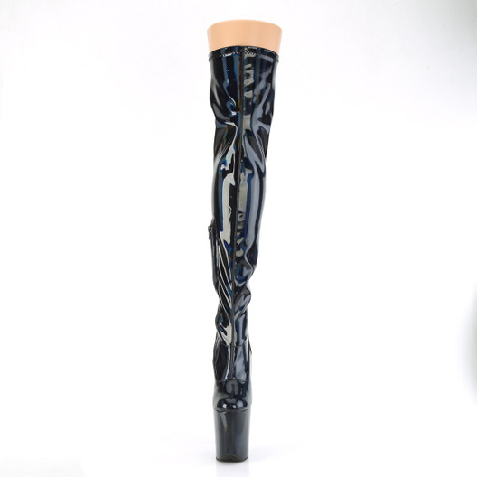 Ботфорты на платформе Pleaser черные FLAM3000HWR/BHG/M