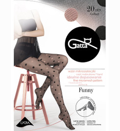 Колготки черные с розовым FUNNY 07A Gatta