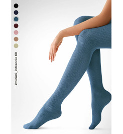 Колготки синие INTRECCIO 60 Minimi