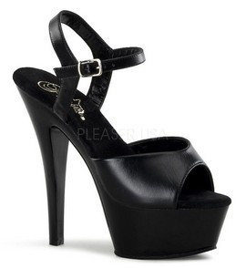 Туфли Pleaser черные KISS209/B/LE