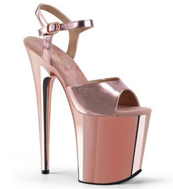 Стрипы Pleaser розовое золото FLAM809/ROGLDPU/M