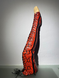 Краги-Ботфорты красная змея