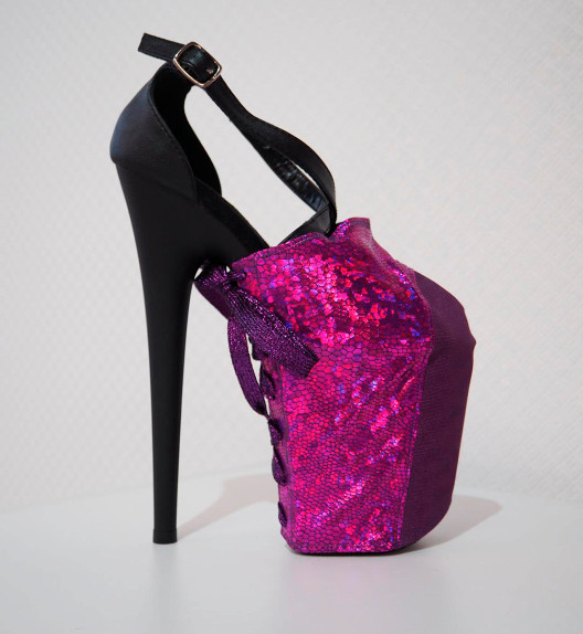 Защита на стрипы фиолетовая Holographic Lace