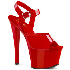 Туфли силиконовые Pleaser красные SKY308N/RTPU/M