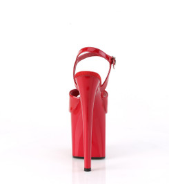 Босоножки на платформе Pleaser красные NAU809/R/M