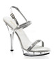 Туфли Pleaser серебряные LIP117/S/RS