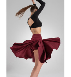 Шорты юбка бордовые Dolly Max I-Style
