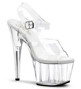 Босоножки Pleaser прозрачные ADO708/C/M