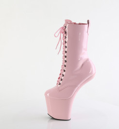 Ботильоны на платформе Pleaser розовые лаковые CRAZE1040/BP/M