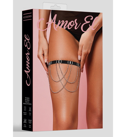 Украшение на ногу с декоративными цепочками