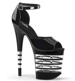 Туфли Pleaser черные лаковые FLAM889LN/B/M