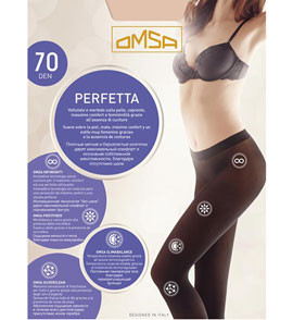 Колготки черные PERFETTA 70 Omsa