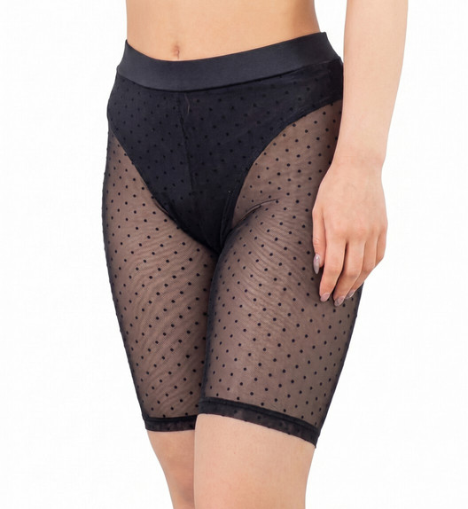 Велосипедки черные Polka Dot I-Style