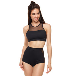 Шорты черные Madonna с сеткой