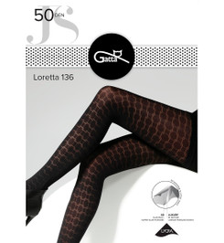 Колготки черные LORETTA 136 Gatta