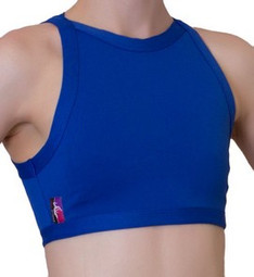 Топ синий High Neck Pole Fit