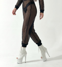 Джоггеры черные Jaya Mesh Polerina