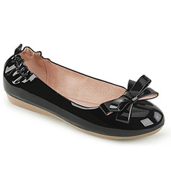 Балетки Pleaser черные лаковые OLIVE03/B