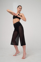 Кюлоты черные из сетки Shadow I-Style