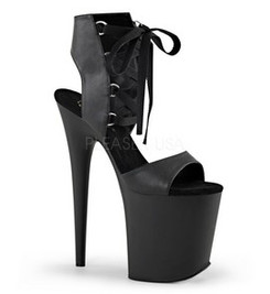 Босоножки Pleaser черные FLAM800-14/BPU/M