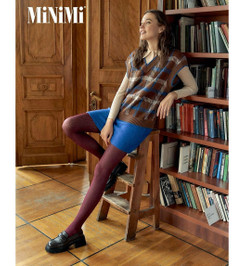 Колготки бордовые INTRECCIO 60 Minimi