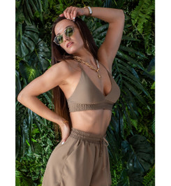 Топ коричневый Bralet I-Style