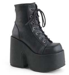 Ботинки на шнуровке Pleaser черные матовые CAM203/BVL