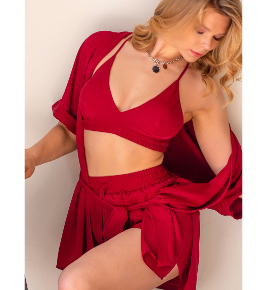 Топ бордовый Bralet I-Style