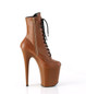 Ботильоны на платформе Pleaser карамель матовые FLAM1020/CAMLPU/M