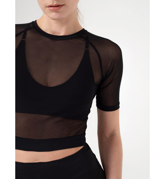 Рашгард черный из сетки Shadow I-Style