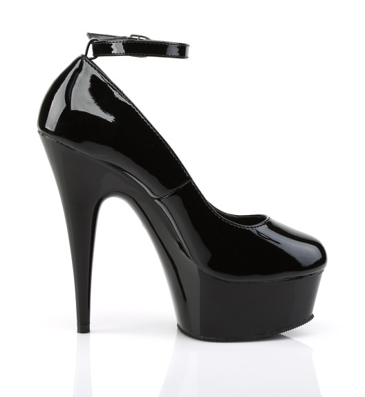 Туфли Pleaser черные DEL686/B/M