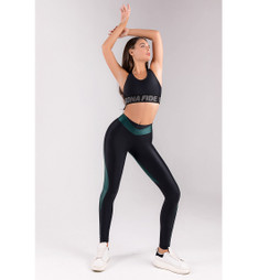 Лосины My Heart Will Go On "Black & Green" Bona Fide