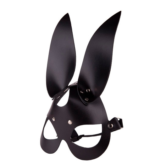 Маска черная кожаная Rabbit