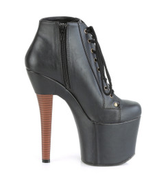 Ботинки на платформе Pleaser черные RAD1005/BPU/M