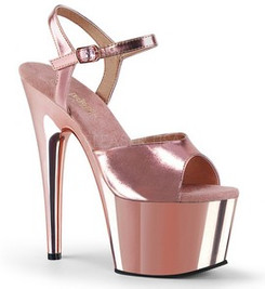 Босоножки Pleaser розовое золото ADO709/ROGLDPU/M