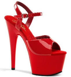 Босоножки Pleaser красные ADO709/R/M