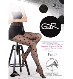 Колготки черные FUNNY 07 Gatta